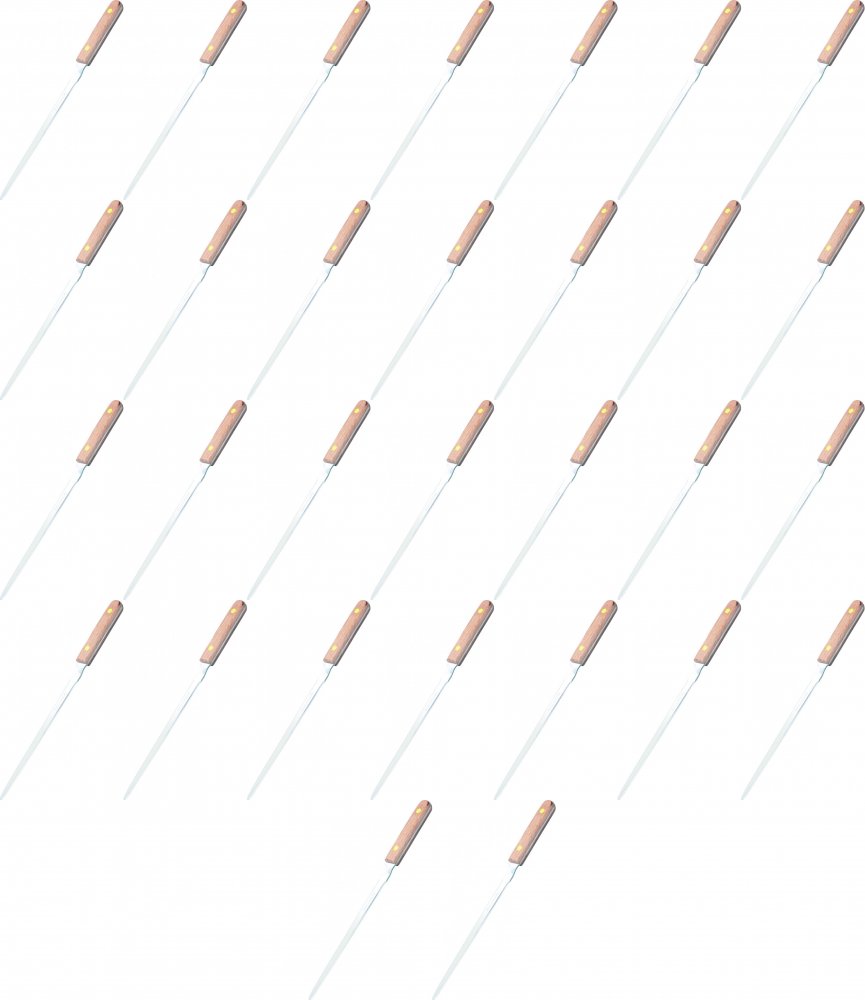 48x Nóż do kopert z drewnianą rączką Office Products, 25cm, brązowy