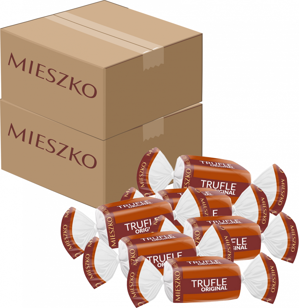 2x Cukierki Mieszko Trufle Original, rumowy, 2.5 kg