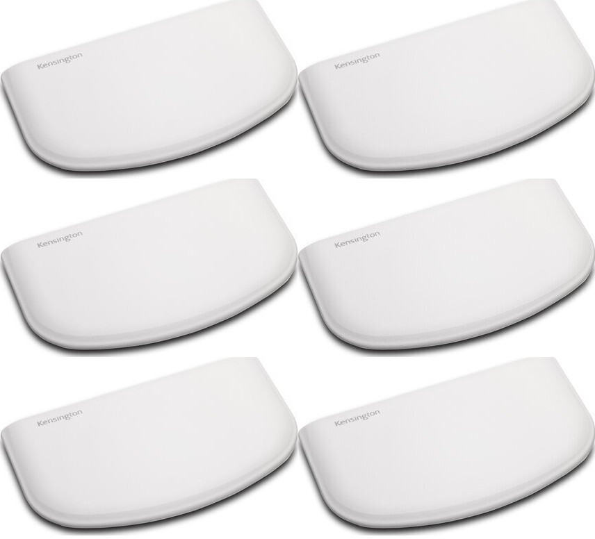 6x Podkładka pod nadgarstek Kensington, ErgoSoft, do myszy płaskich, 160x108mm, szary