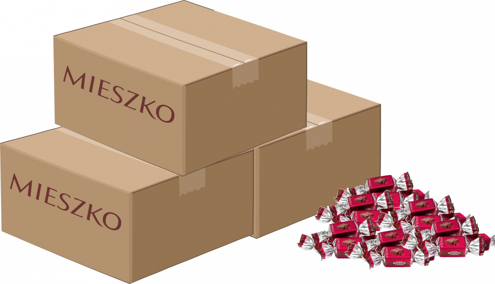 3x Cukierki Mieszko Brownie z Wiśnią, 2.5 kg