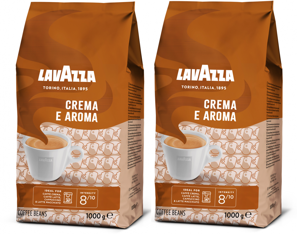 2x kawa ziarnista Lavazza Crema Aroma, 1kg