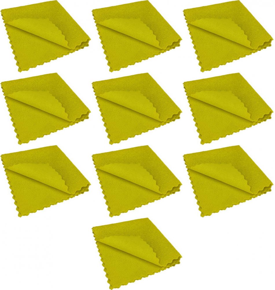 10x Ściereczka z mikrofibry Qleanup Long Fresh Professional, 38x38cm, 275g, 5 sztuk, żółty