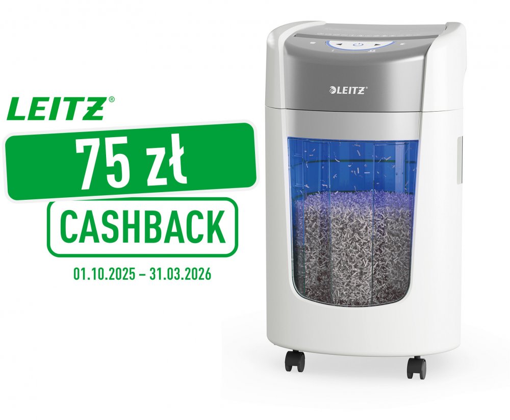 Niszczarka Leitz IQ Optimax Home Office 225, mikrościnek 2x15mm, 6 kartek, P-5 DIN, biały