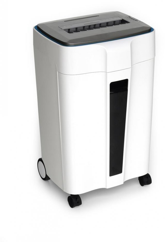 Niszczarka do papieru Wallner HD-220 C4, ścinek 4x20mm, 16 kartek, P-4/T-4/E-3/O-1/F-1 DIN, biały