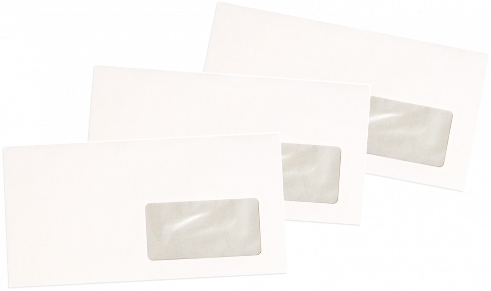 Koperta do maszynowego pakowania NC, C6/5, okno prawe, 1000 sztuk, biały