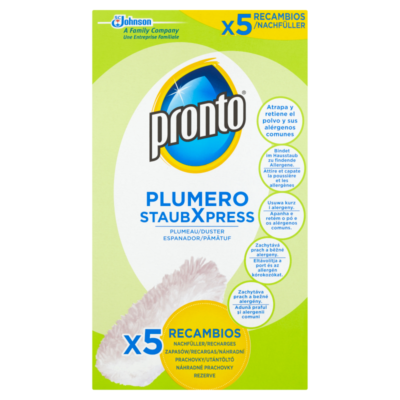 Końcówka/zapas do miotełki Pronto Duster, 5 sztuk, biały