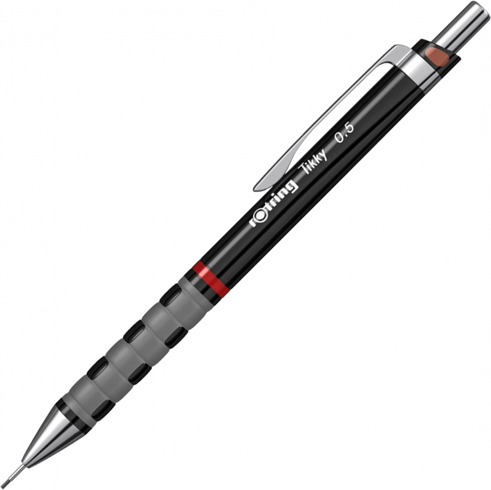 Ołówek automatyczny Rotring Tikky III, 0.5 mm, z gumką, bordowy