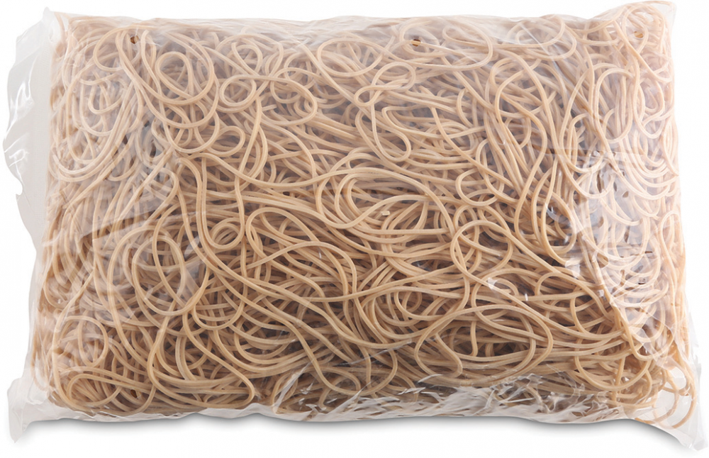 Gumki recepturki Office Products, 100mm, 1kg, naturalny