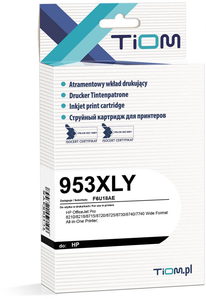 Tusz Tiom Ti-H953YX (F6U18AE), 1600 stron, yellow (żółty)