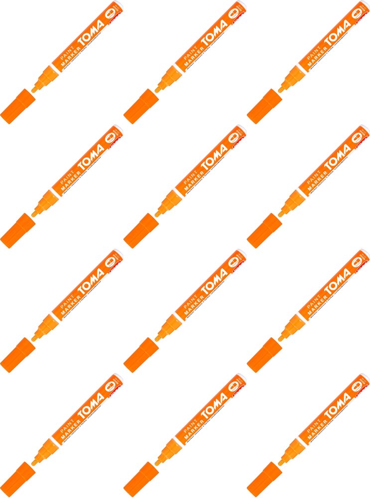 12x Marker olejowy Toma TO-440, okrągła, 2.5 mm, pomarańczowy
