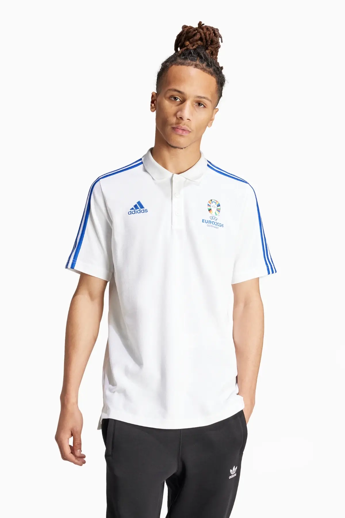 Koszulka adidas Euro 2024 Polo - Biały