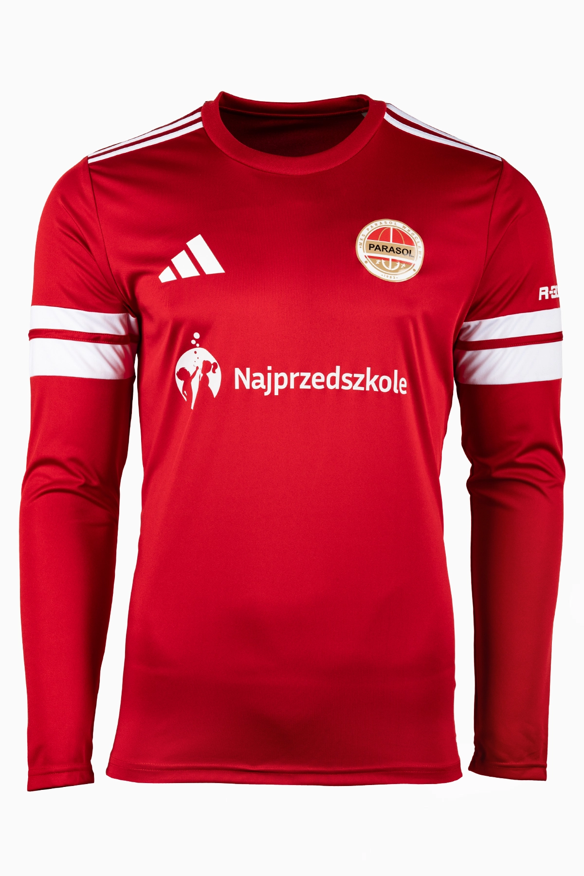 Koszulka z długim rękawem adidas Parasol Wrocław 25/26 Junior - Czerwony