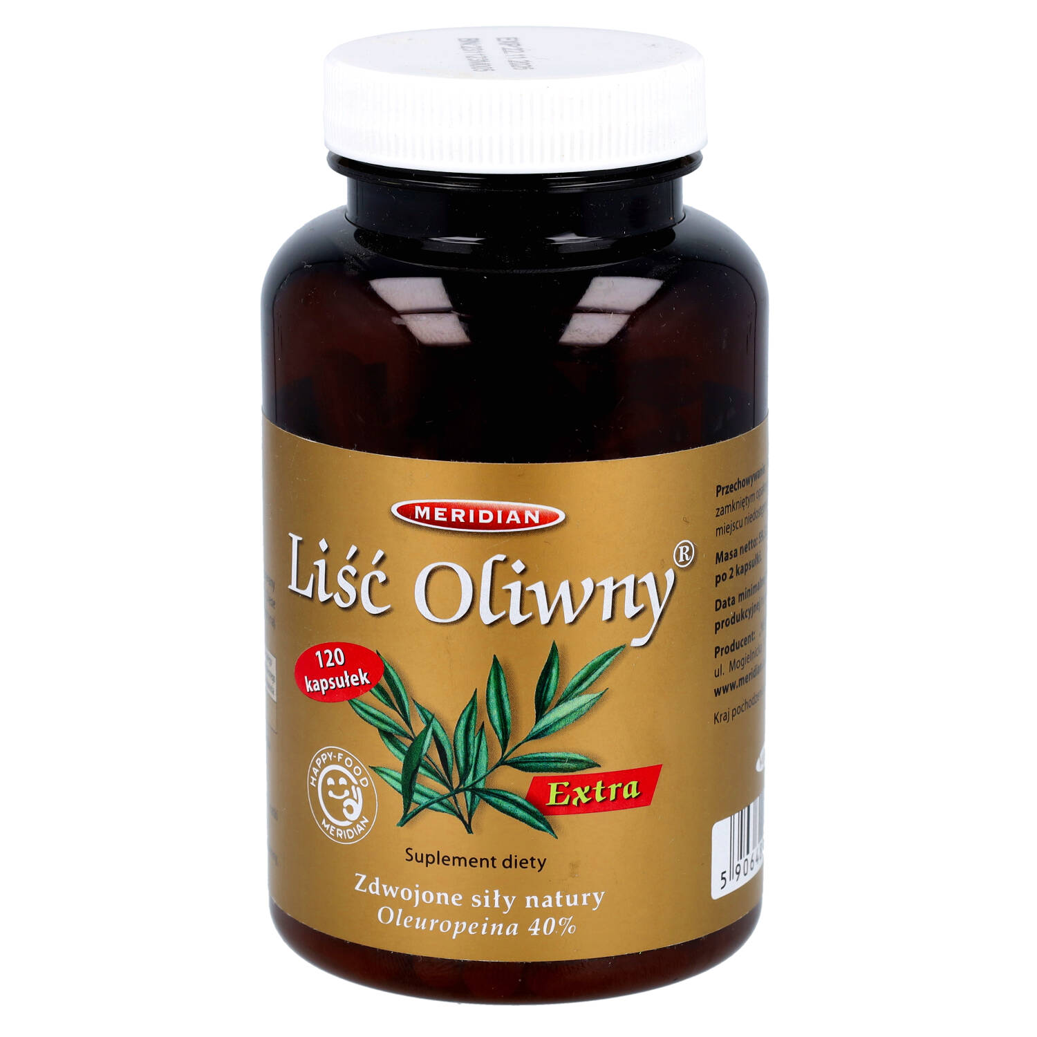 Meridian liść oliwny extra 40%, 120 kapsułek