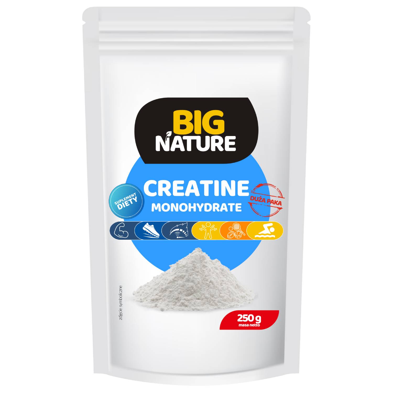 Big nature kreatyna monohydrat, 250 g