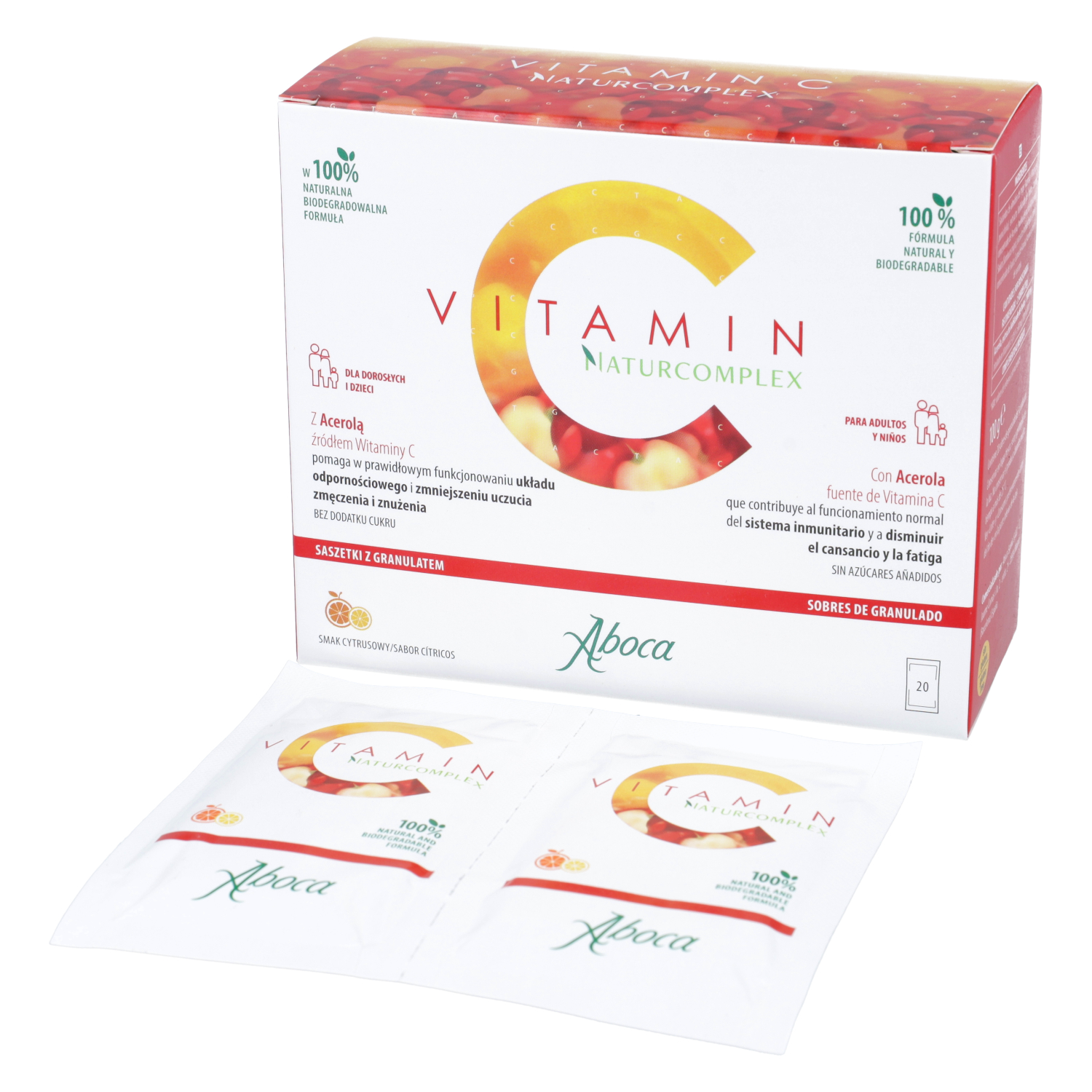 Vitamin c naturcomplex, smak cytrusowy, 5 g x 20 saszetek