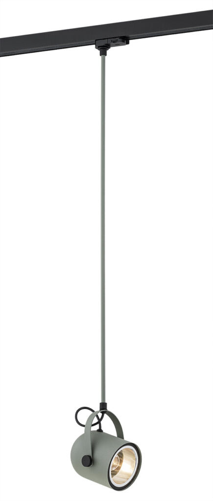 Argon Net lampa do szynoprzewodu 1x15W szałwia/czarny 4313