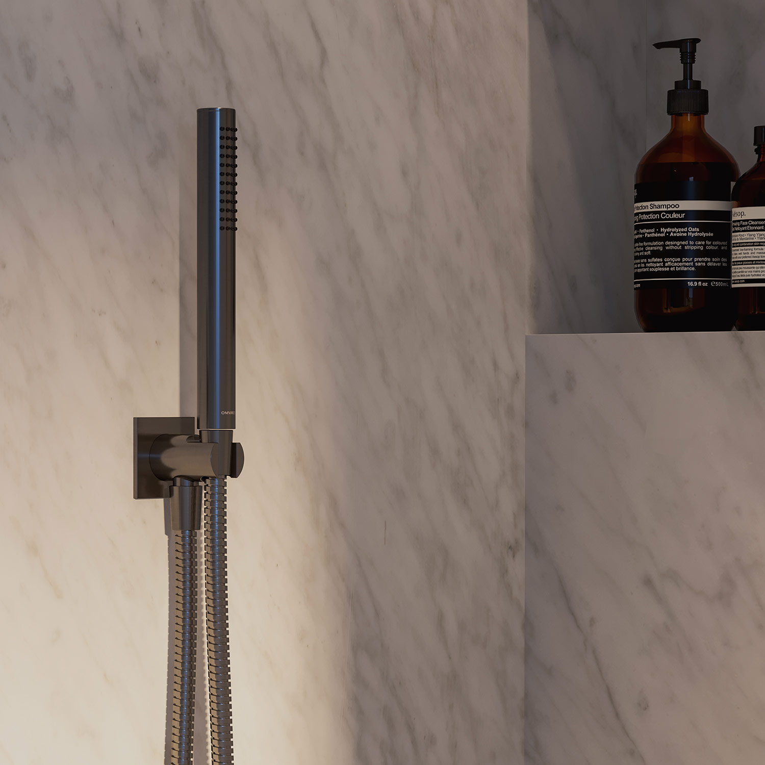 Omnires Contour słuchawka prysznicowa antracyt CONTOUR-RAT - Wysyłka w 24h