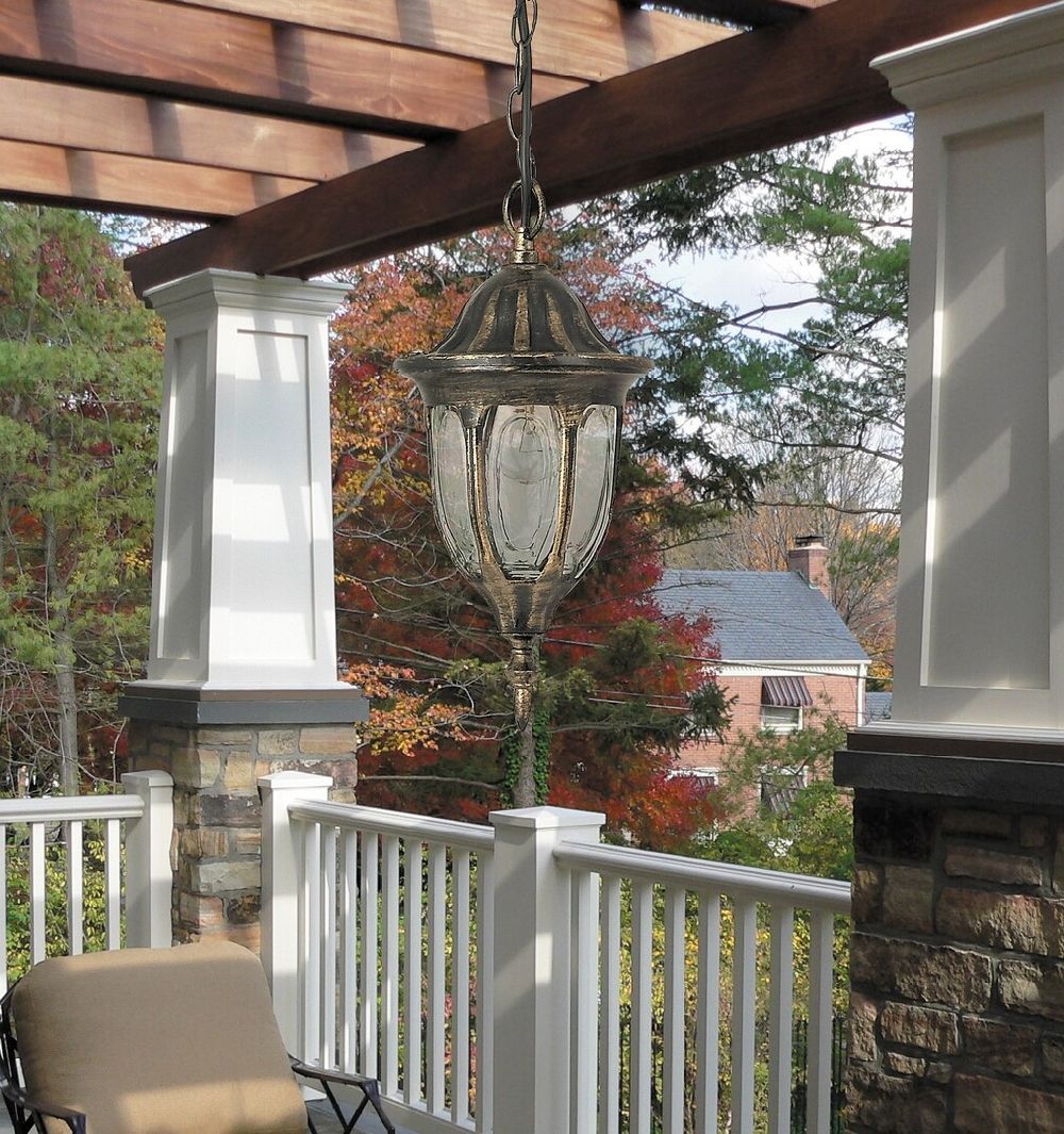 Rabalux Milano lampa wisząca zewnętrzna 1x60 W złota 8374