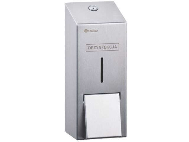Merida Stella dozownik do płynu lub żelu dezynfekującego na jednorazowe wkłady 1000 ml ścienny stal mat DSM410