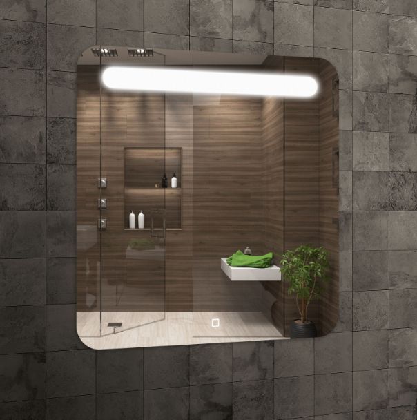 Venti Malmo lustro 60x60 cm kwadratowe z oświetleniem