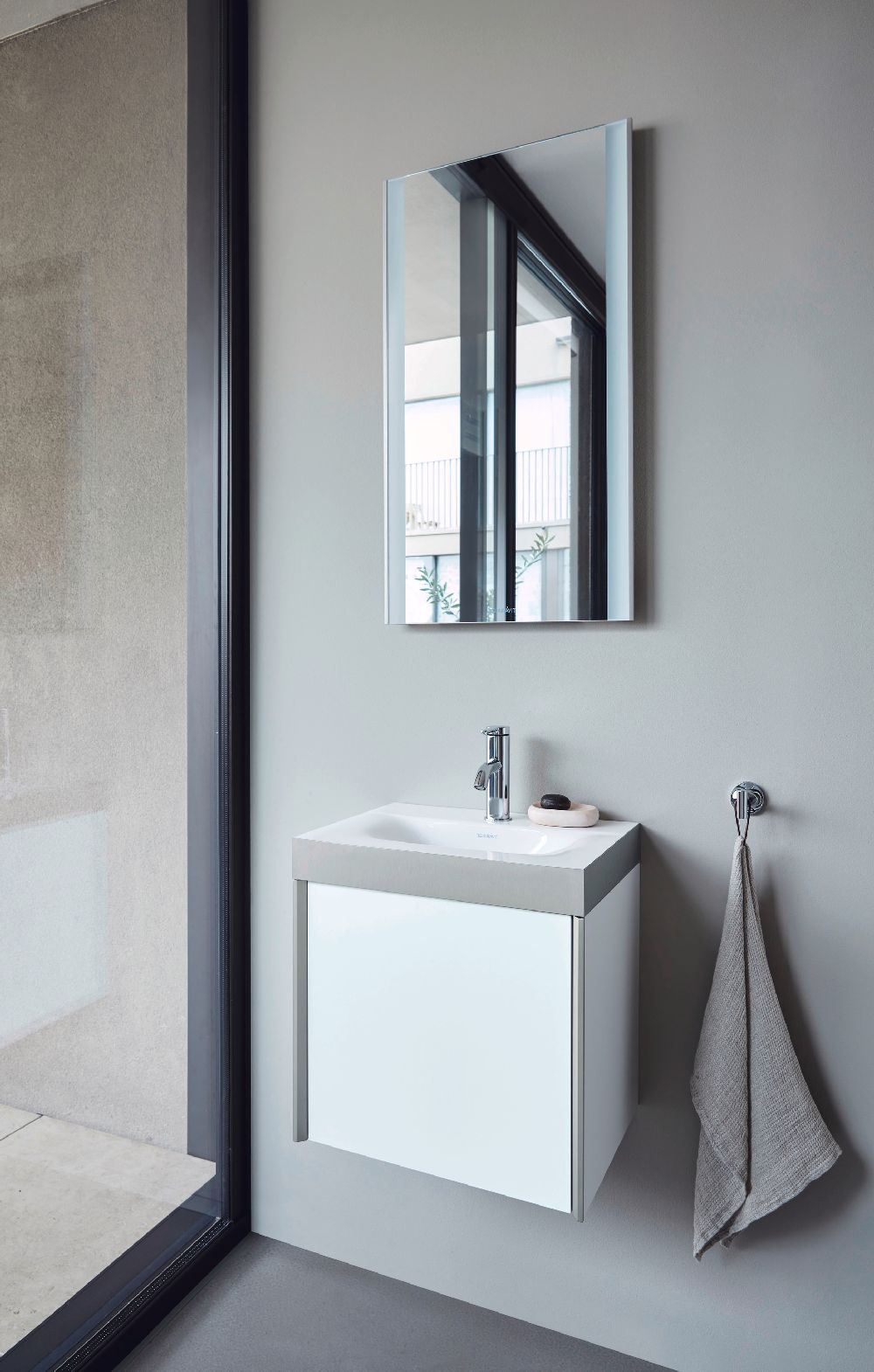 Duravit C.1 bateria umywalkowa stojąca S chrom C11010001010