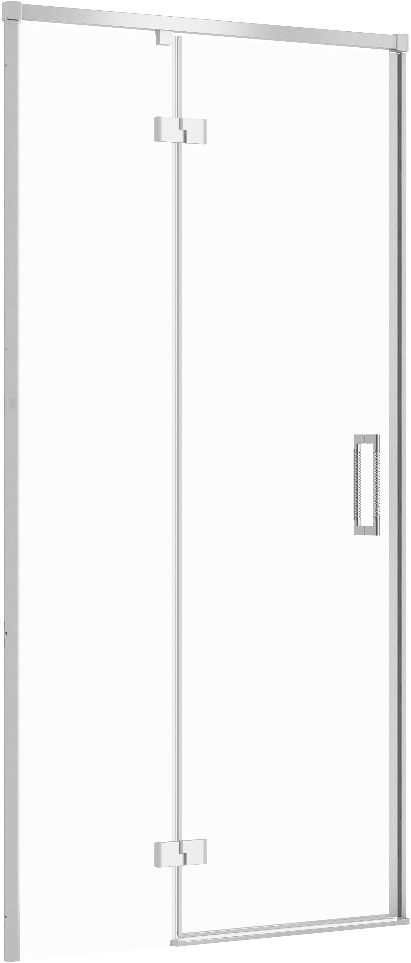 Cersanit Larga drzwi prysznicowe 100 cm uchylne chrom połysk/szkło przezroczyste S932-121