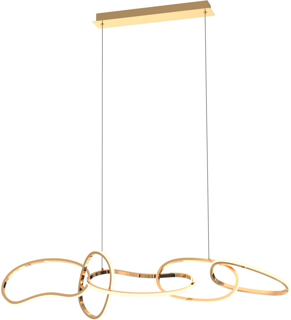 Zuma Line Cholet lampa wisząca 1x56 W LED złoty MD7361-5A-EGT