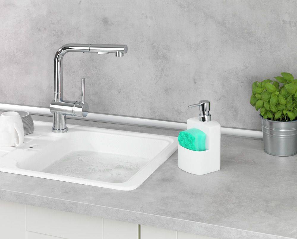 Wenko Festival dozownik do płynu 380 ml stojący 2w1 biały 3620115100 - Wysyłka w 24h