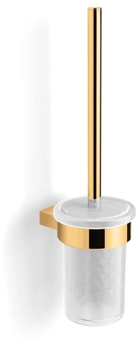 Stella Soul szczotka toaletowa wisząca złoty połysk/szkło matowe 06.430-G