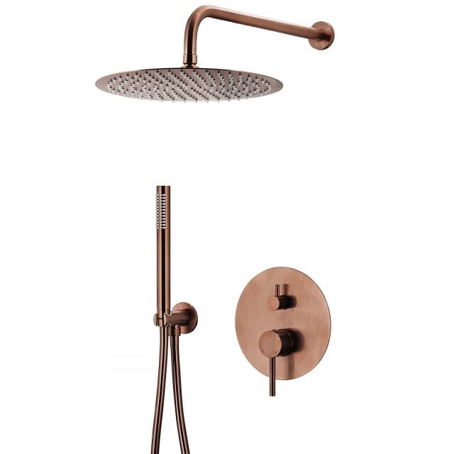 KFA Zestaw prysznicowy MOZA podtynkowy z baterią 3-funkcyjną różowy z