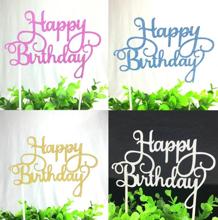 Dekoracja tortu HAPPY BIRTHDAY
