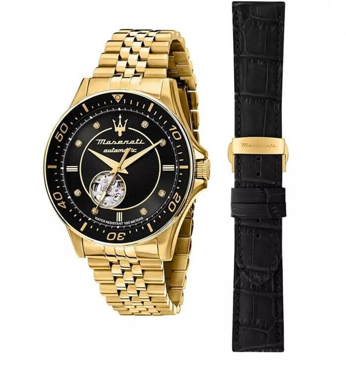 Zegarek męski Maserati Sfida Open Heart Automatic SET R8823140012