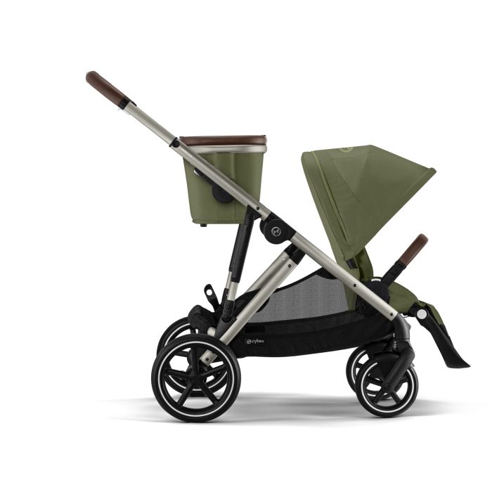 Cybex Gazelle S - wózek spacerowy z dodatkowym koszem na zakupy-Moss Green (Taupe Frame)