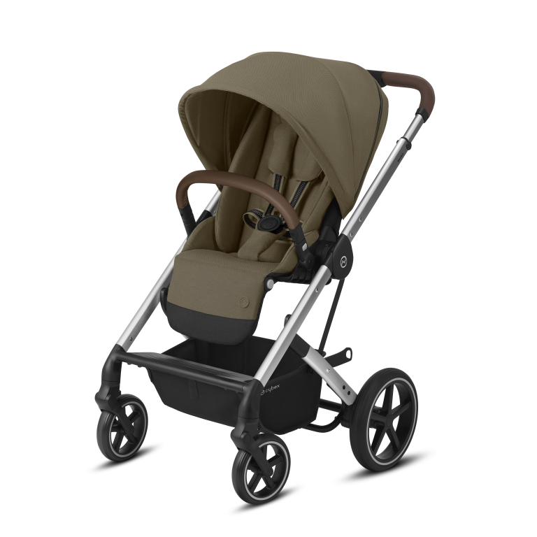 Cybex, Balios S-Lux - wózek głęboko-spacerowy-Classic Beige-Stelaż Silver