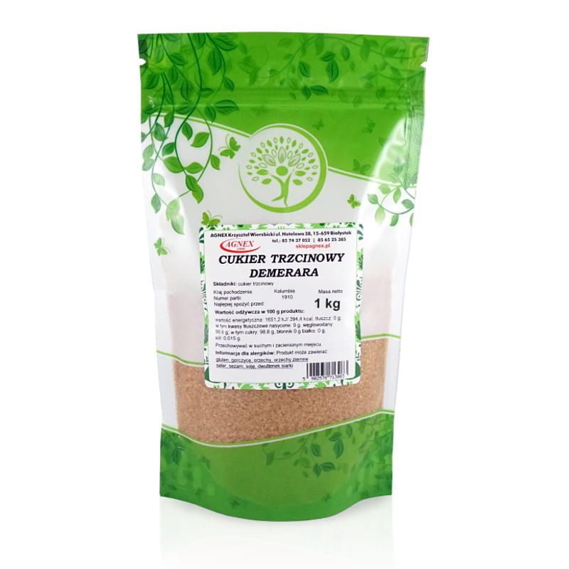 Cukier trzcinowy ciemny demerara 1kg