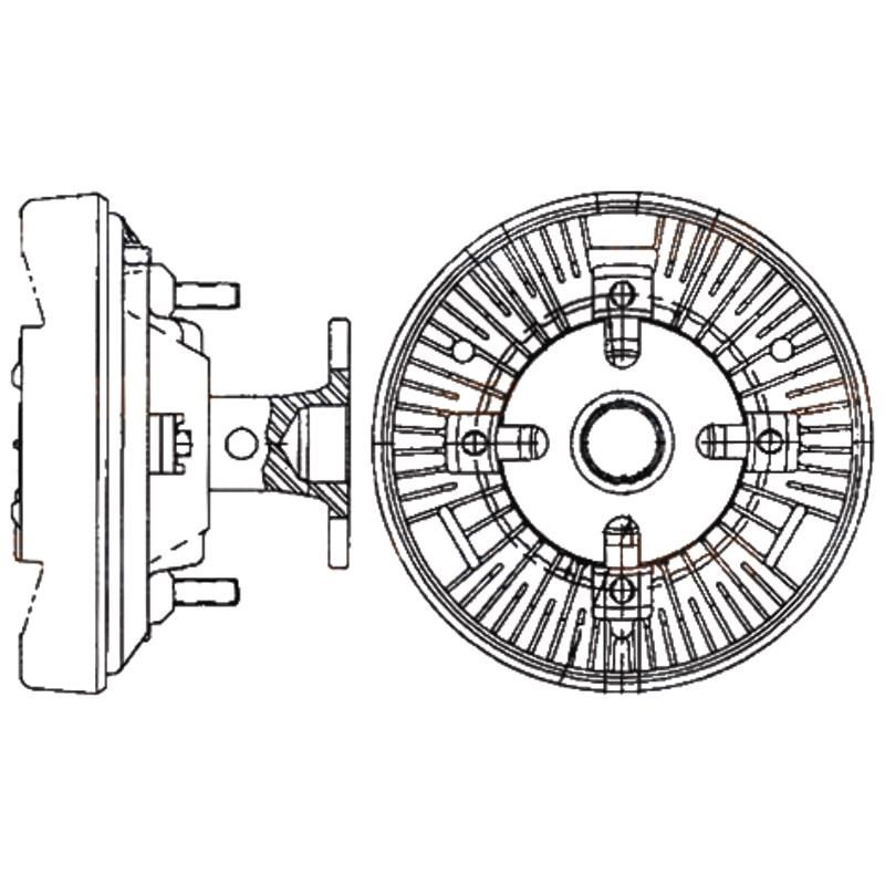 MAHLE Sprzęgło wiskotyczne CASE 87383690