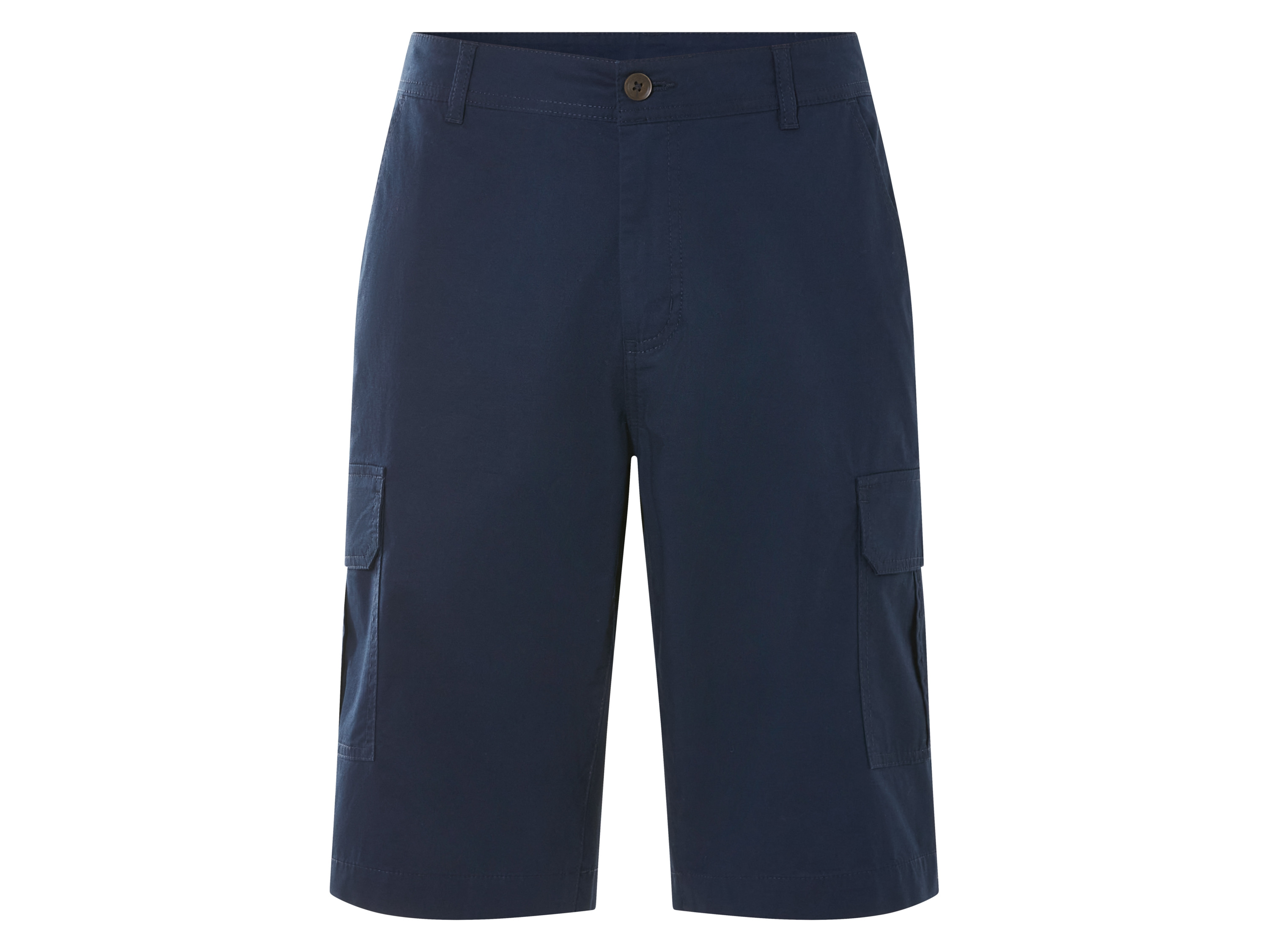 Livergy Bermudy cargo męskie z bawełną Granatowy, 48