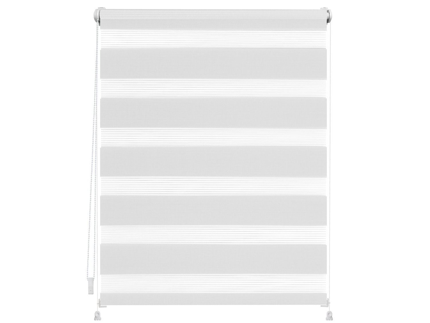 Lichtblick Roleta dzień/ noc Klemmfix, bez wiercenia, zaciemniająca, od 45 x 150 cm Biały, 90 x 150 cm