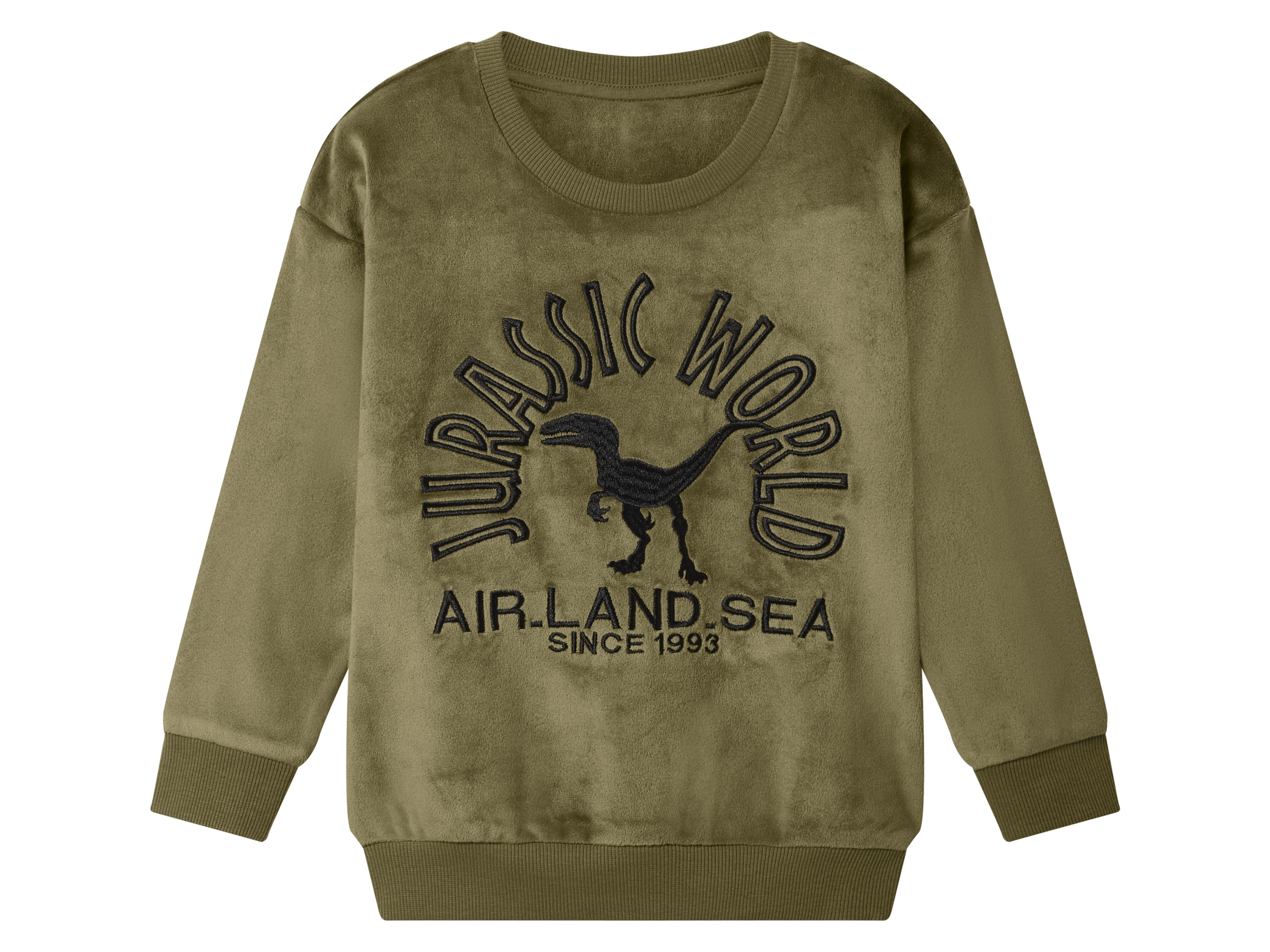 Bluza pluszowa dziecięca Wzór Jurassic World, 122/128