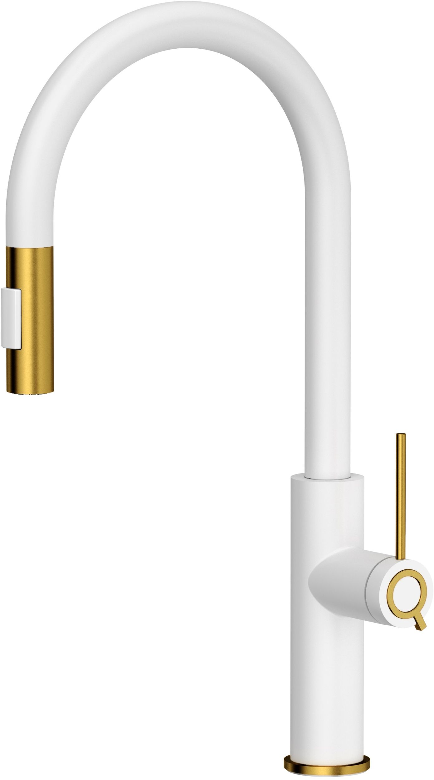 Darmowa Dostawa - Bateria kuchenna stojąca biała-złoto/stare złoto Quadron Jennifer 3623510WHMPVDG1