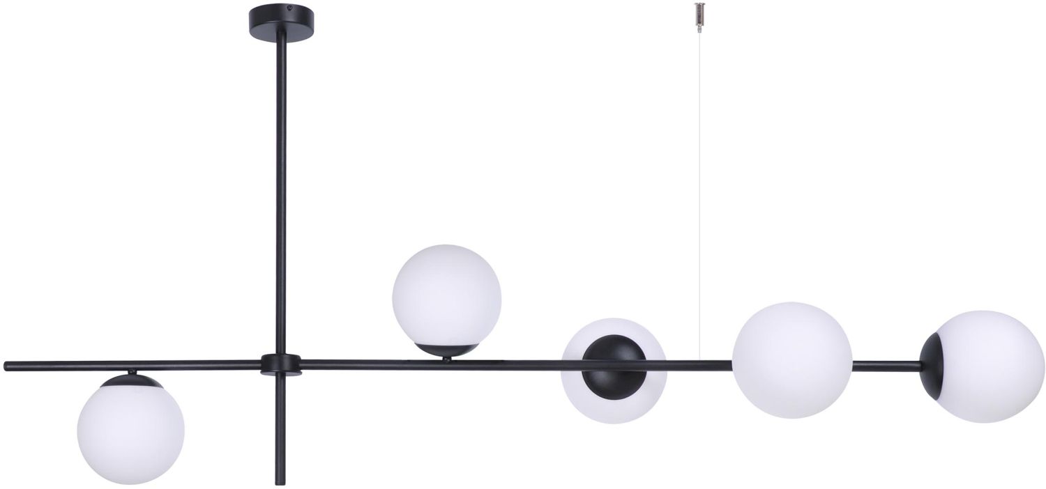 Darmowa Dostawa - Lampa wisząca 5x40 W biała-czarna Kaja Vuelta K4738