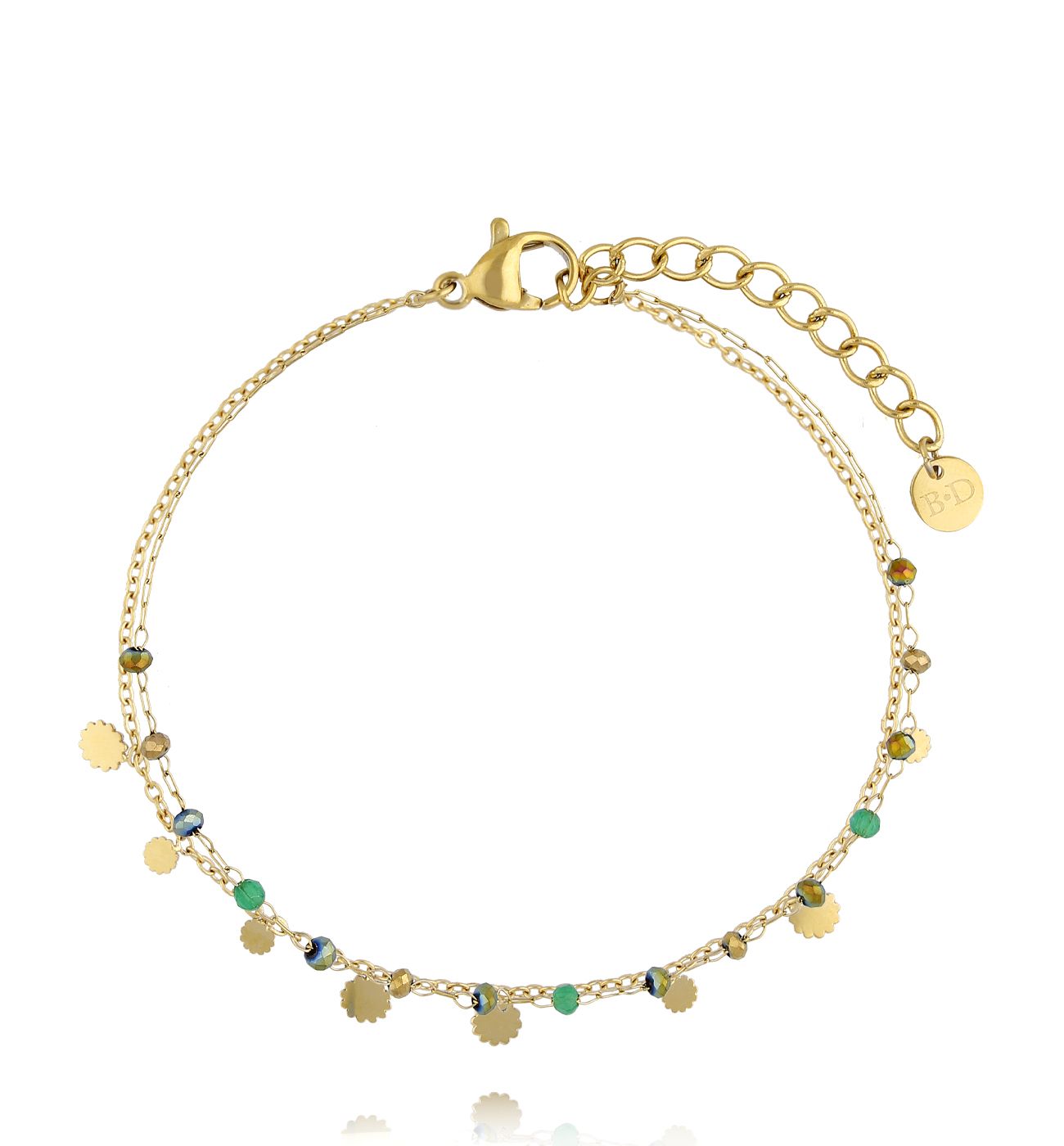 Bransoletka z jadeitami Peruvian BPA0487