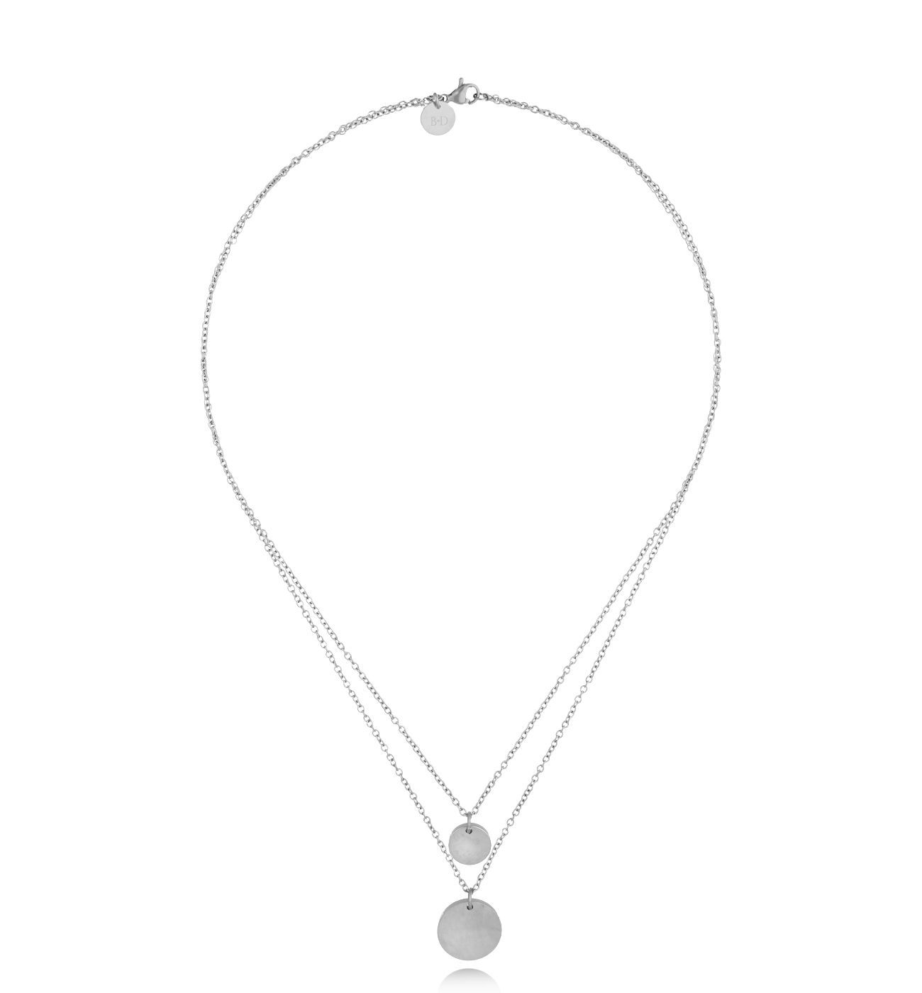 Naszyjnik srebrny z dyskami French Girl - By Dziubeka