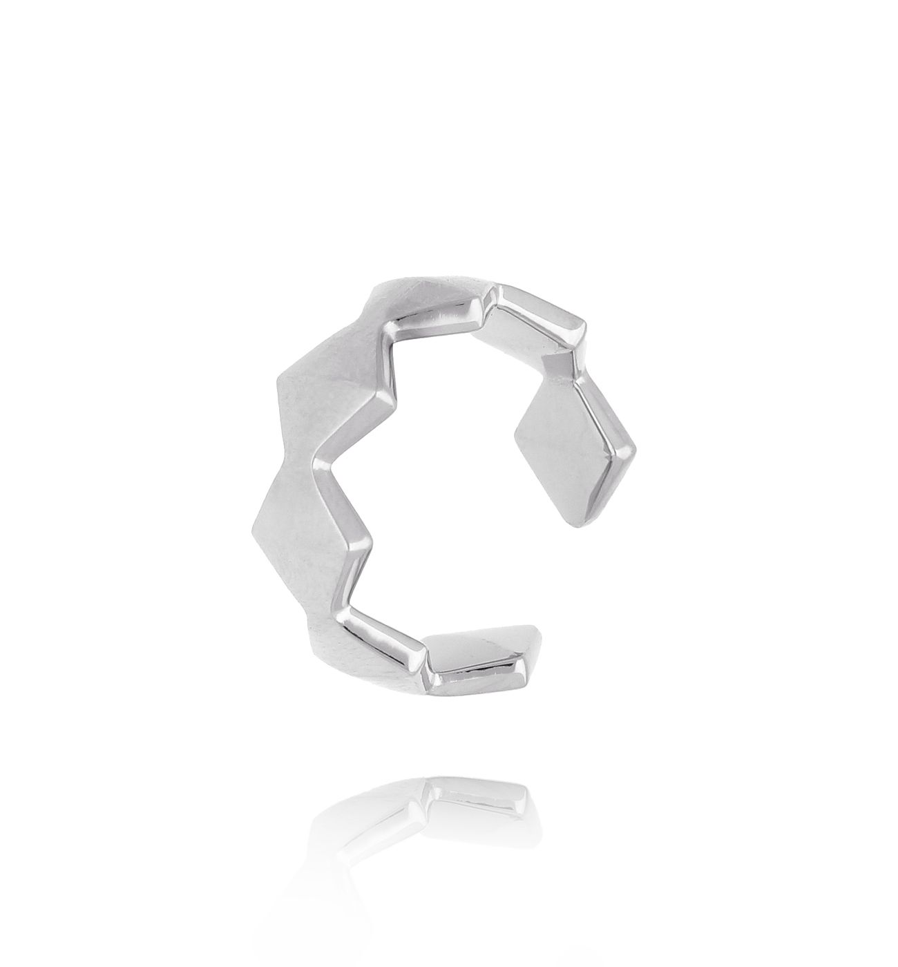 Pierścionek srebrny z rombami Tessellis PSA0907