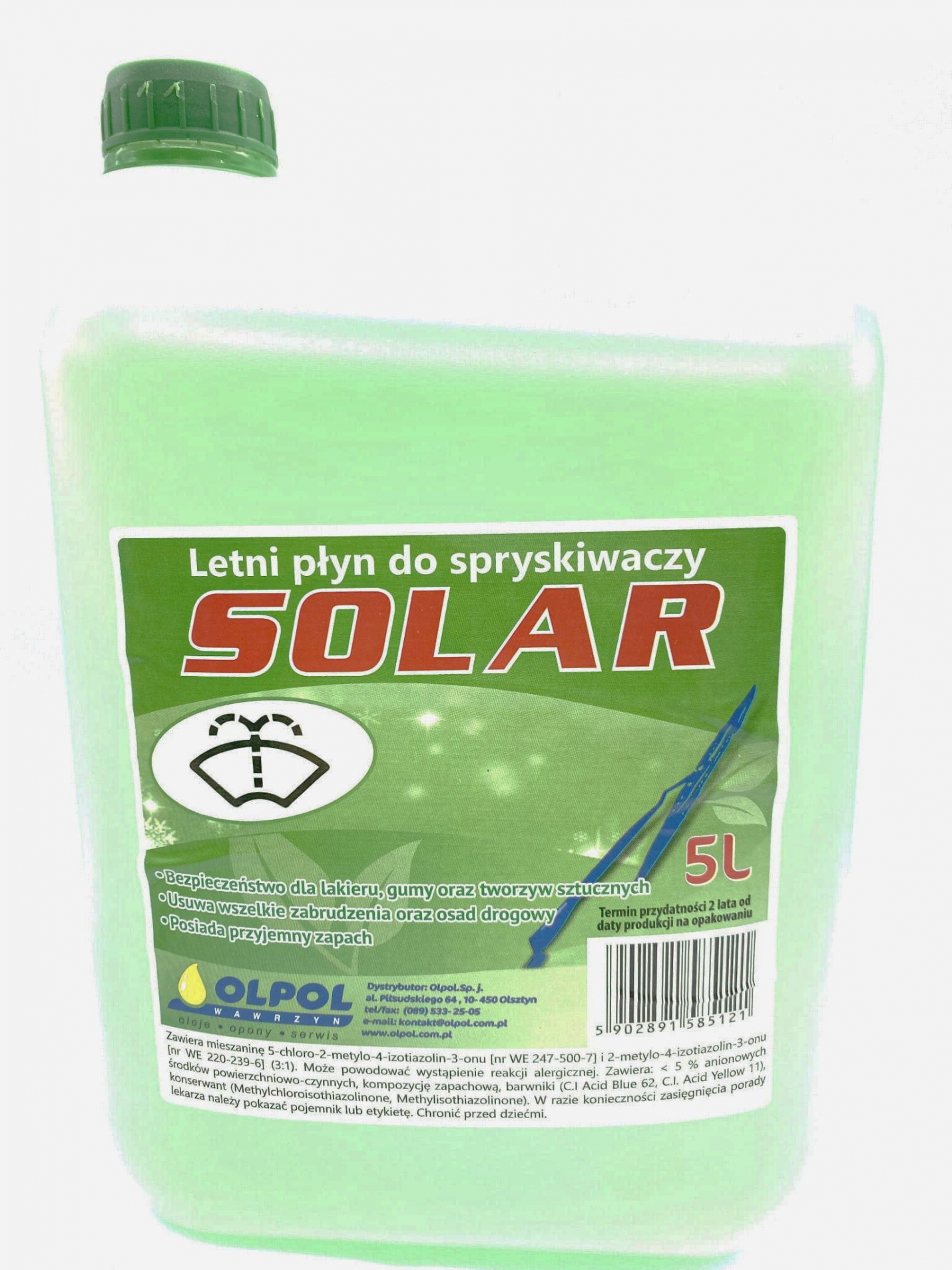 OLPOL SOLAR LETNI PŁYN DO SPRYSKIWACZY 5L - Petrostar