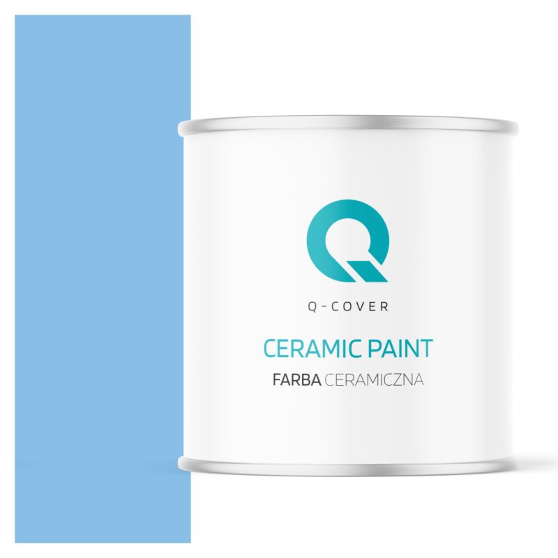 Farba Ceramiczna Do Ścian i Sufitów Q-Cover Błękit królewski H0141 Głęboki Mat 2L