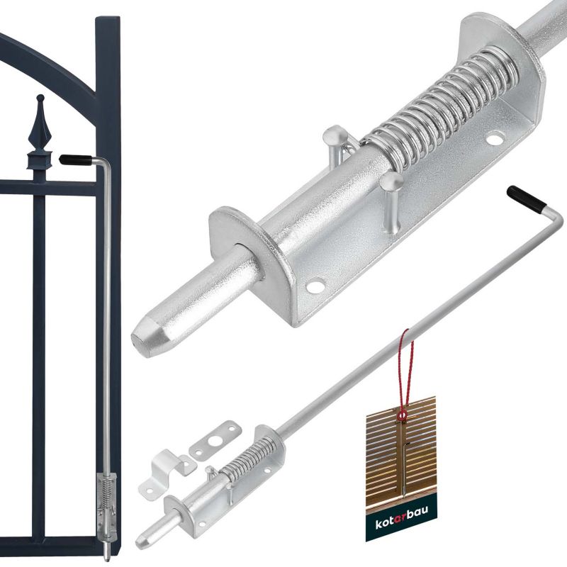 Zasuwa KOTARBAU ze sprężyną ocynkowana 80 cm 1 szt.