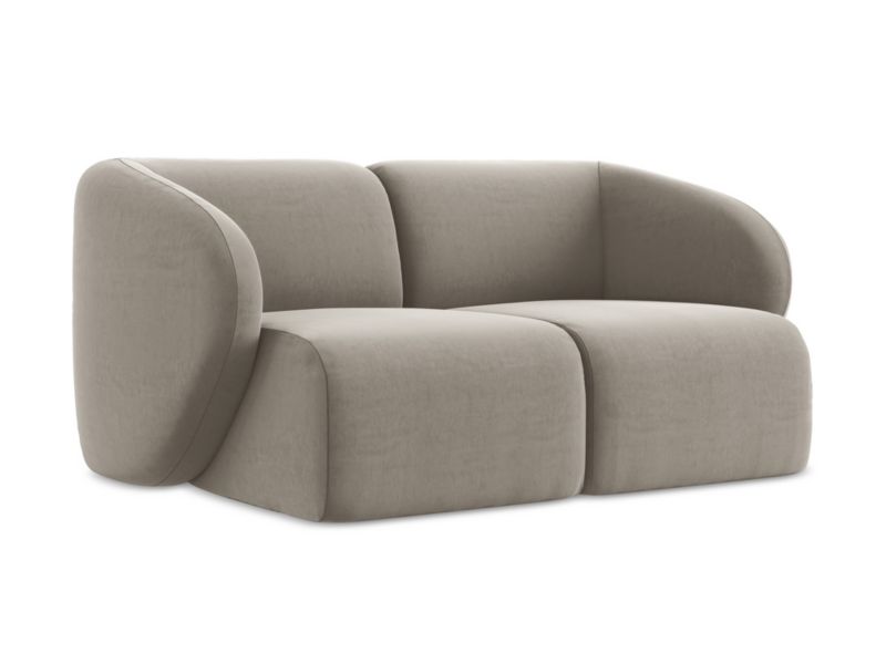 Modułowa sofa 2-osobowa LaMiaSofa CERVO z tkaniny welwetowej 174x94 cm kreci 1 szt.