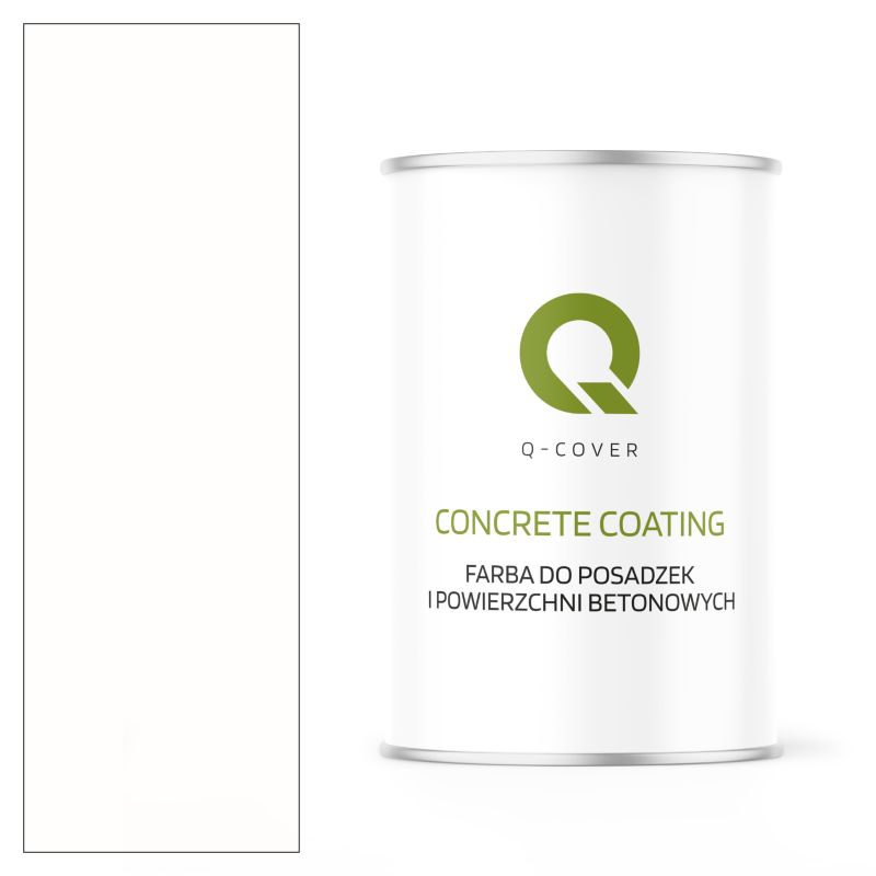 Farba do Posadzek i Powierzchni Betonowych Q-Cover Biały RAL9003 0.9L