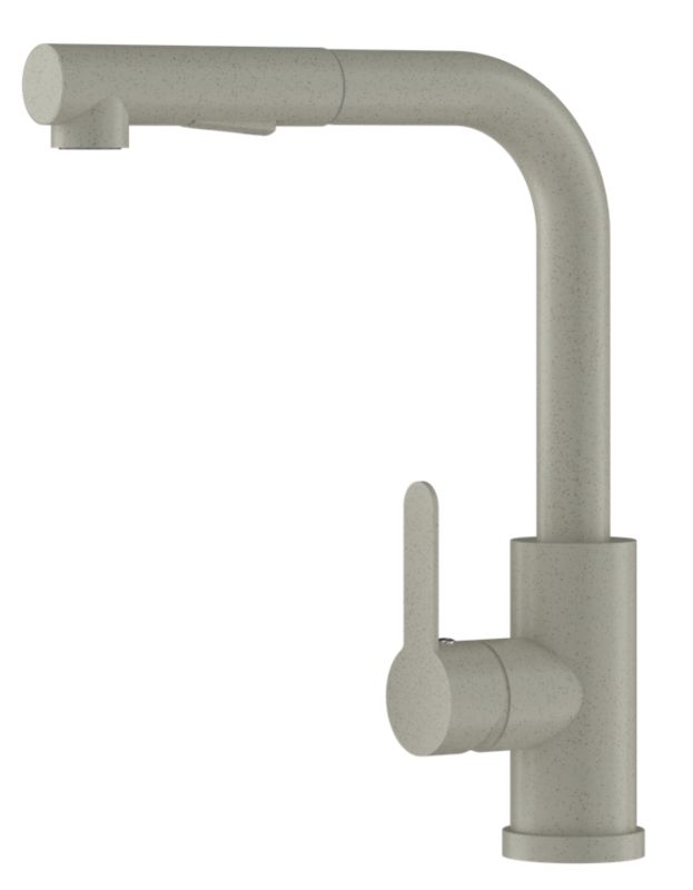 Bateria Kuchenna Z Wyciąganą Wylewką 2 Strumienie Granitan Ebro Beżowa 1 szt.